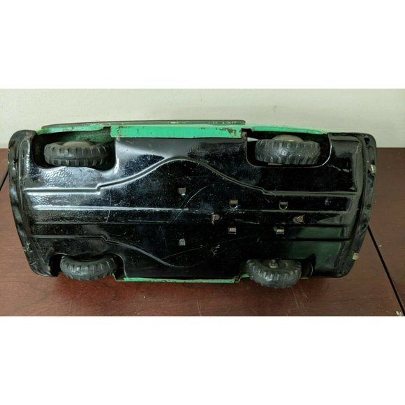 Vintage 1949 Tin Friction CADILLAC Coupe Metal green Toy Car Promo ULTRA RARE! - Picture 10 of 10